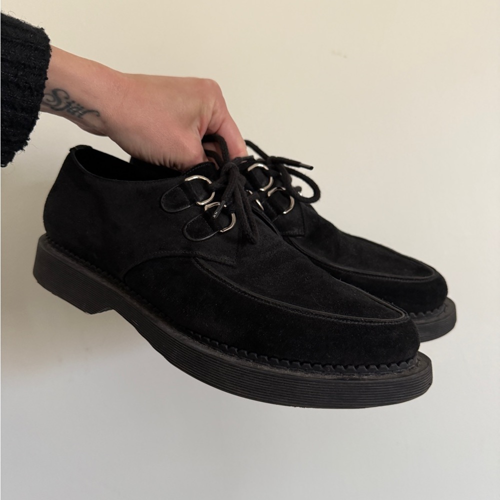 Men's Black YSL Suede Shoes
